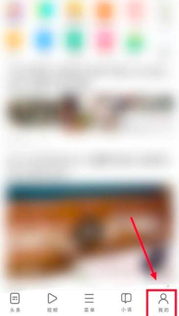 进入UC浏览器首页，点击右下角【我的】