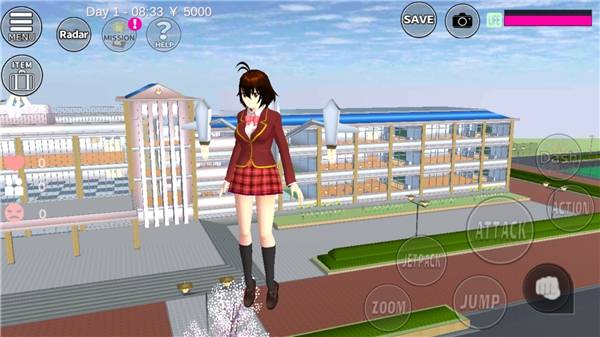 樱花校园模拟器英文版截图